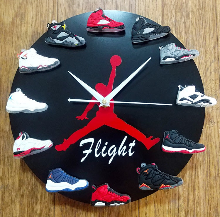 3D Sneakers Wall Clock