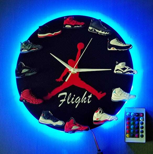 3D Sneakers Wall Clock