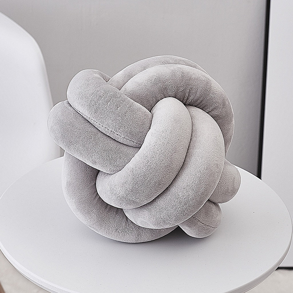 Plush Knot Cushion Pillow
