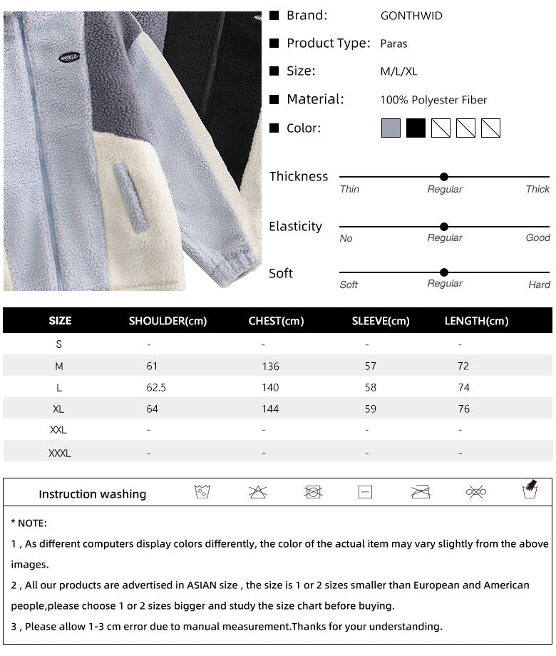 White and Blue Fleece Jacket