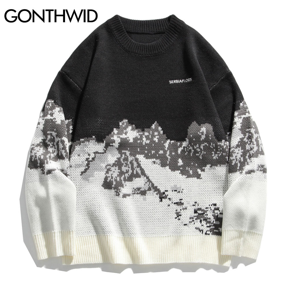 Snow Mountain Knitted Sweaters