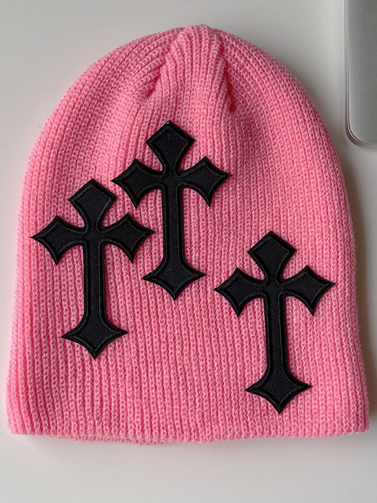 Y2K Cross Beanies