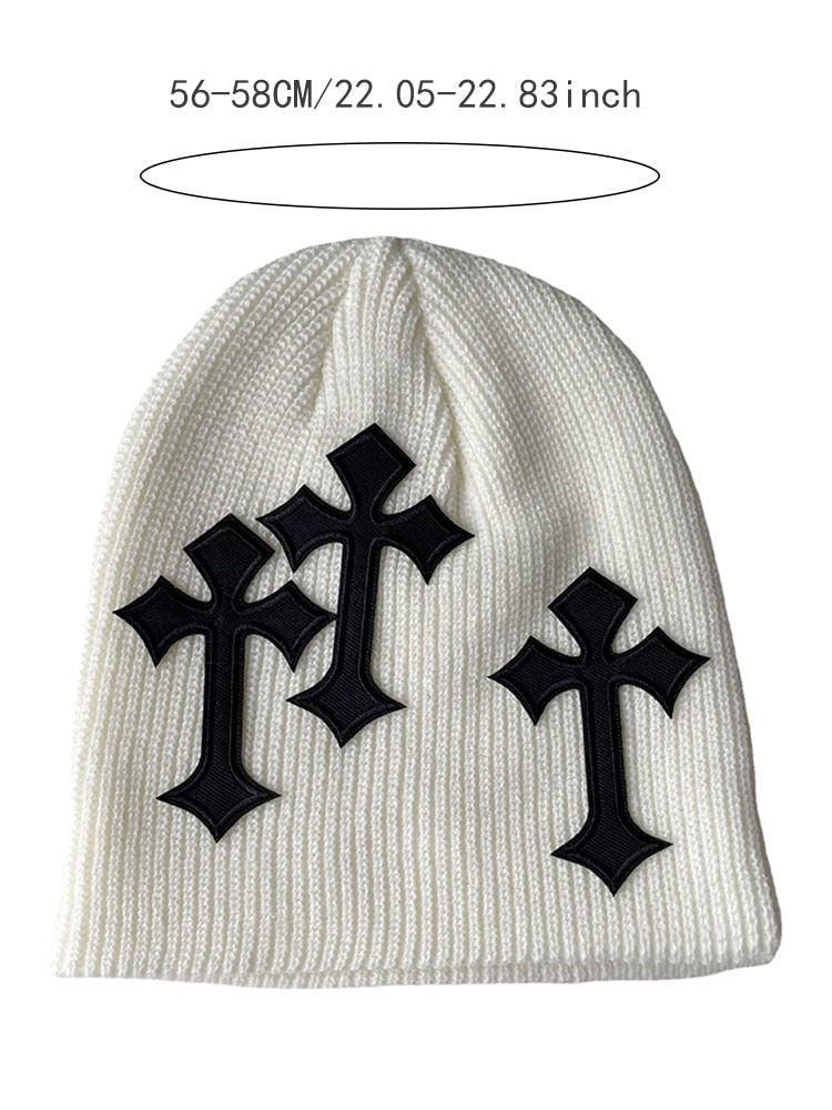 Y2K Cross Beanies
