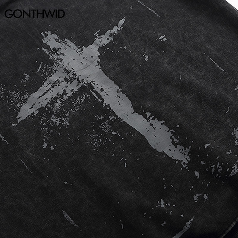 Vintage Cross Washed Hoodie
