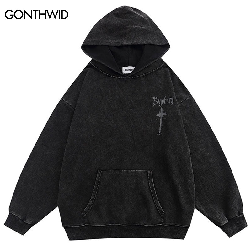 Vintage Cross Washed Hoodie