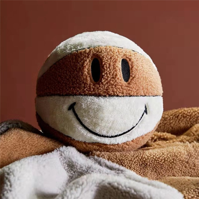 Smile Basketball Plush Pillow