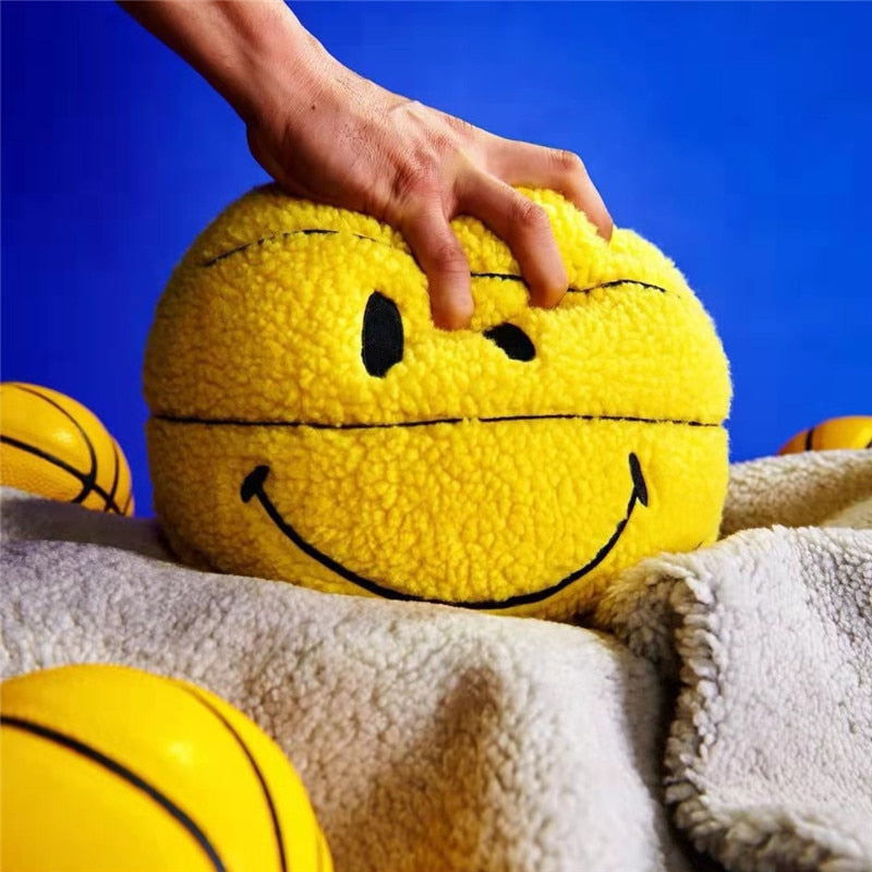 Smile Basketball Plush Pillow