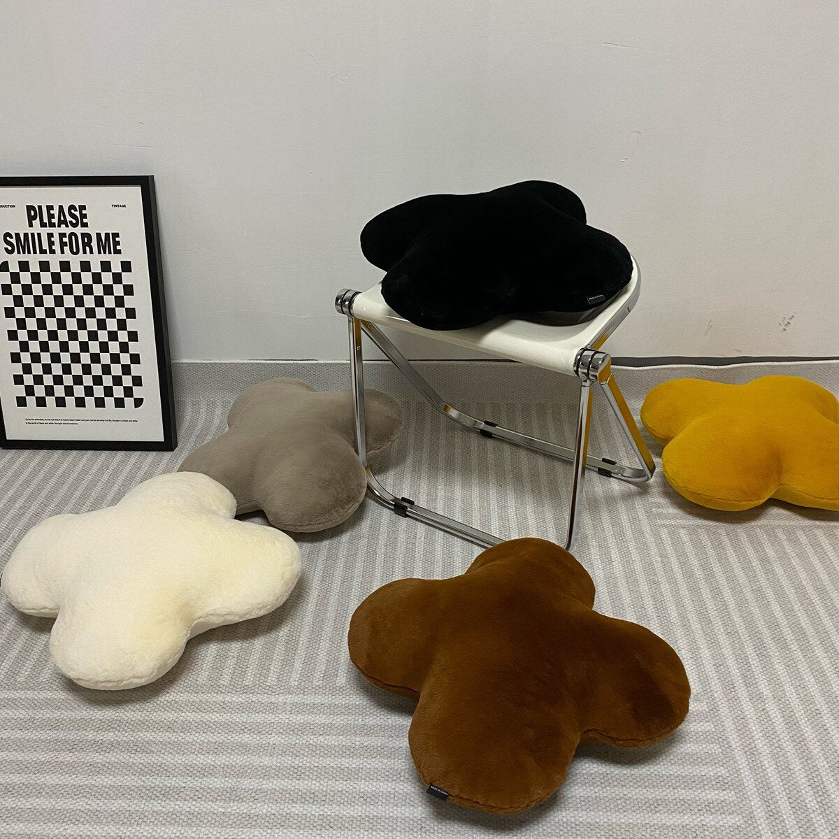 Simple Flower Pillow Sofa Cushion Home