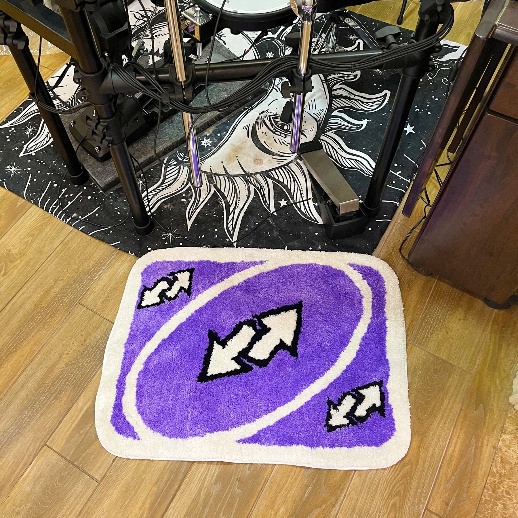 UNO Reverse Card Rug