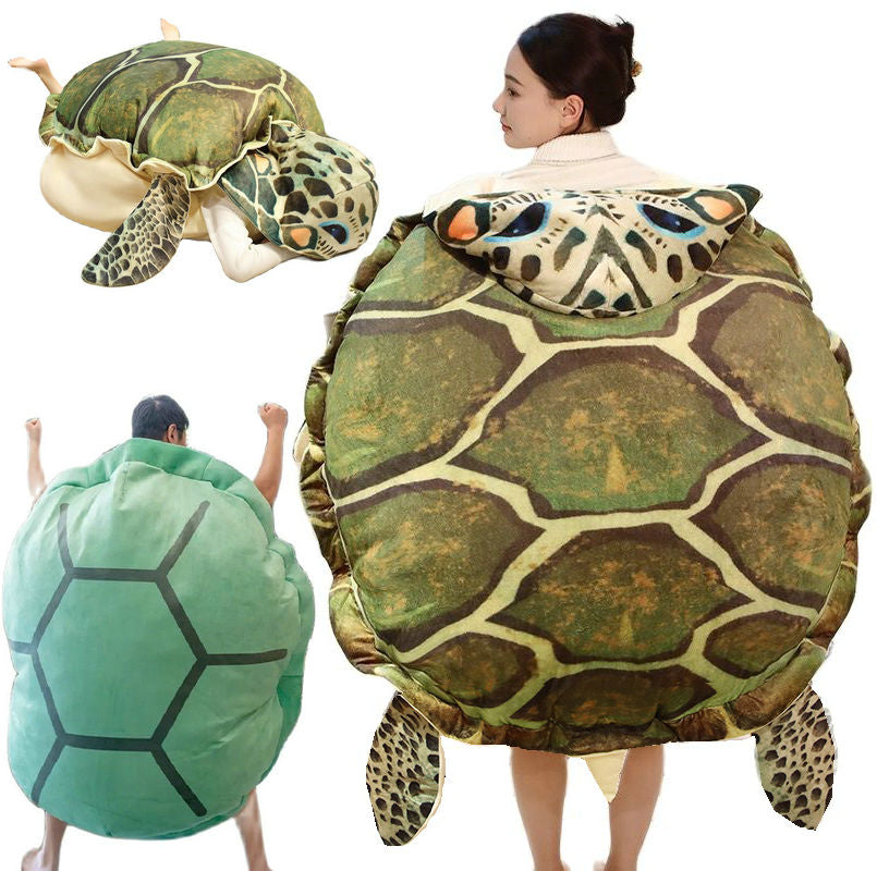 Turtle Shell Plush Sleeping Bag