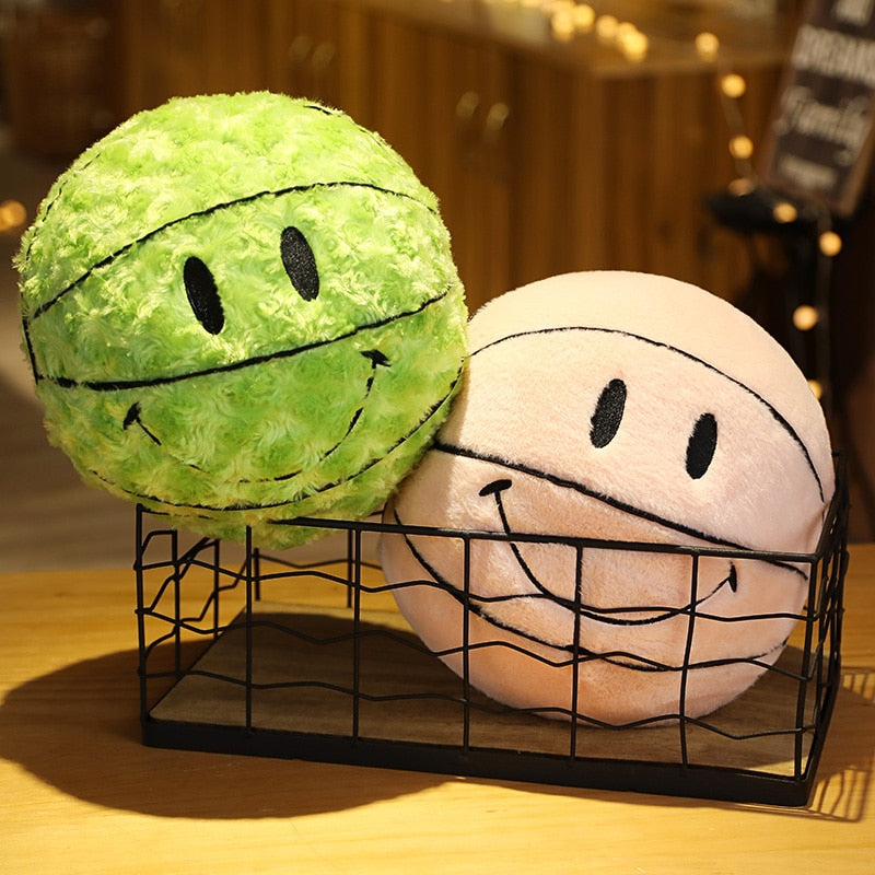 Smile Basketball Plush Pillow