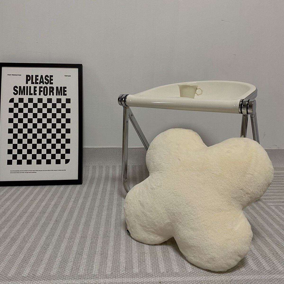 Simple Flower Pillow Sofa Cushion Home