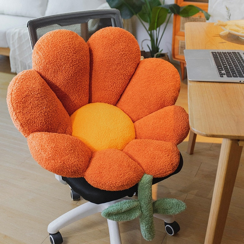 Flower Backrest Sofa Pillow
