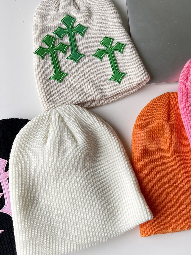 Y2K Cross Beanies