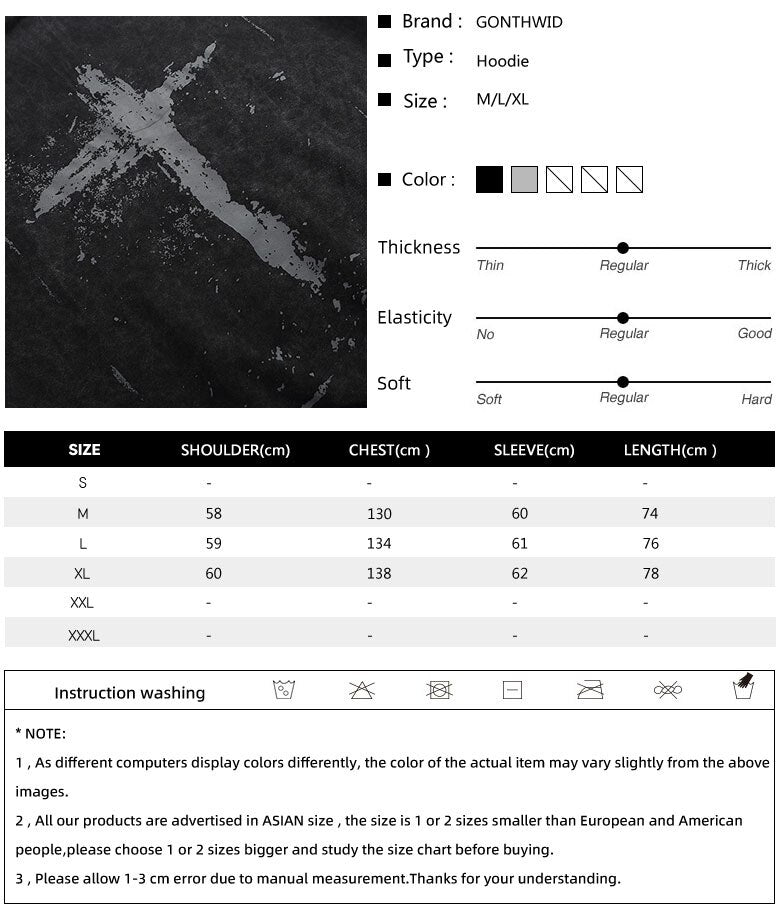 Vintage Cross Washed Hoodie