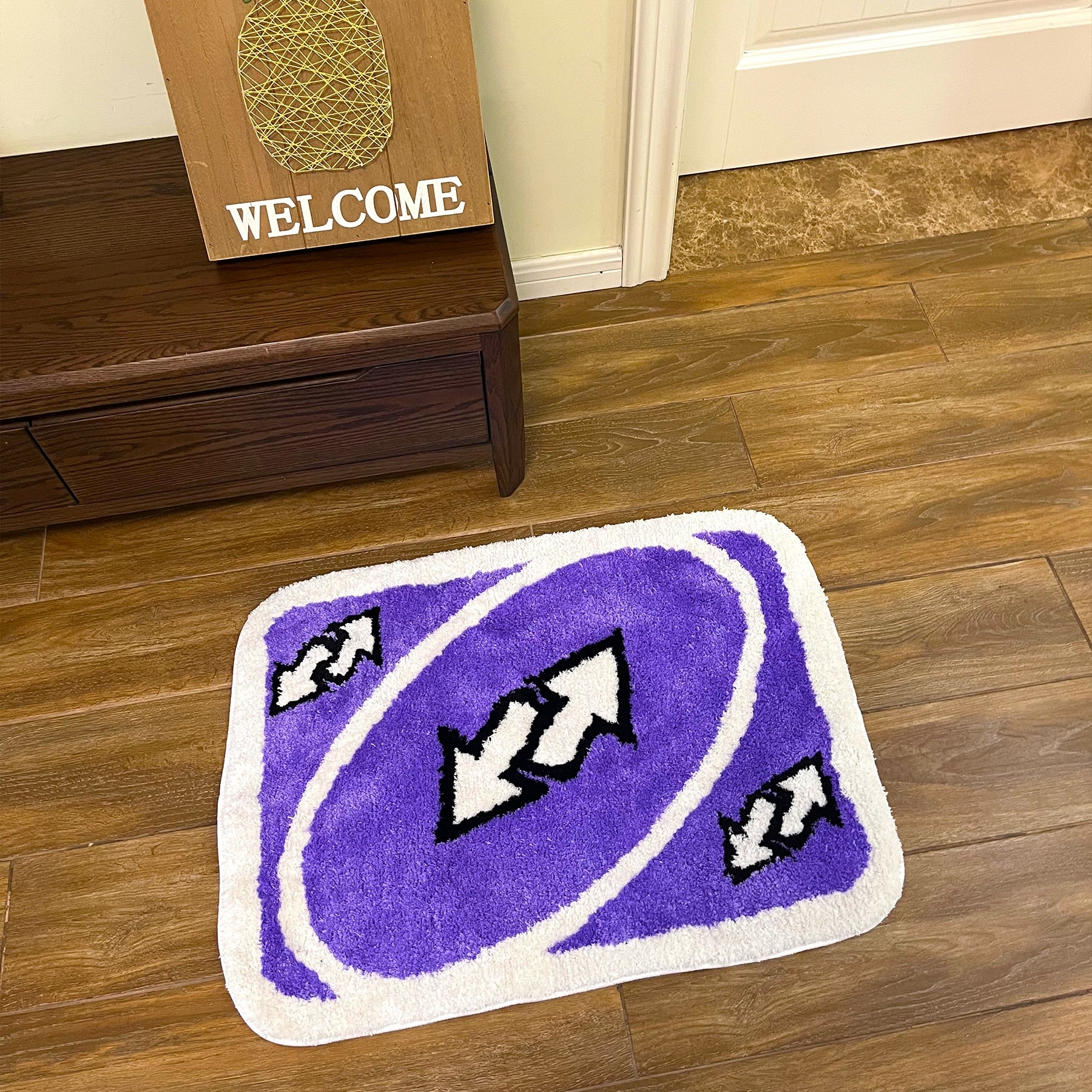 UNO Reverse Card Rug