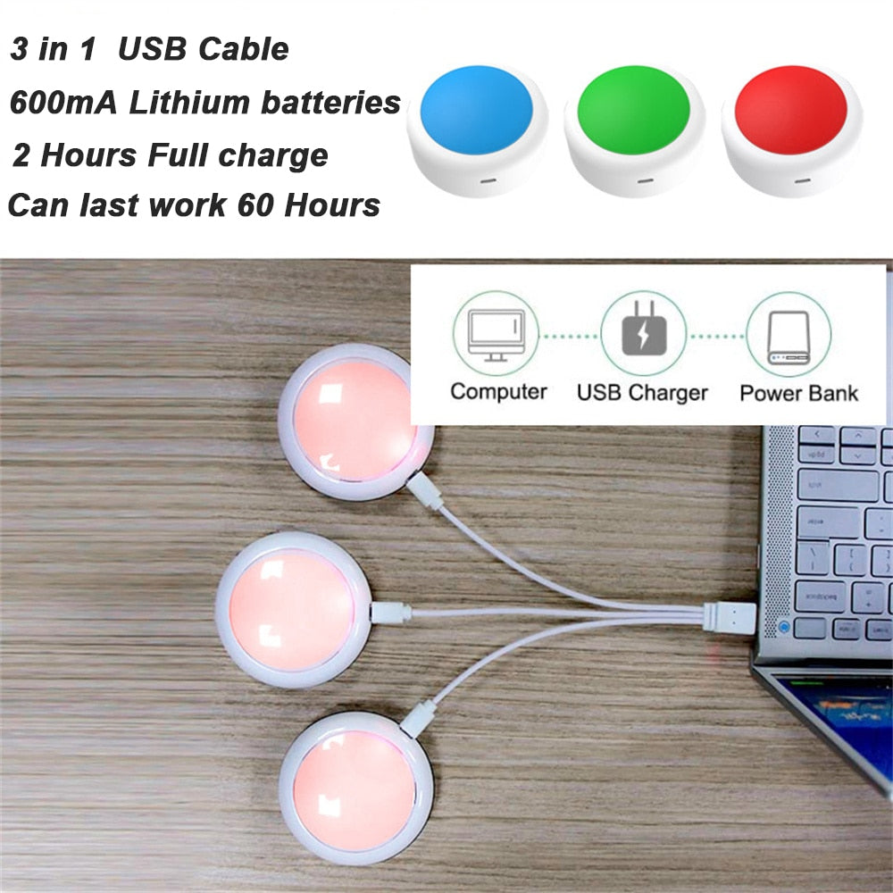 USB Rechargeable Puck Light