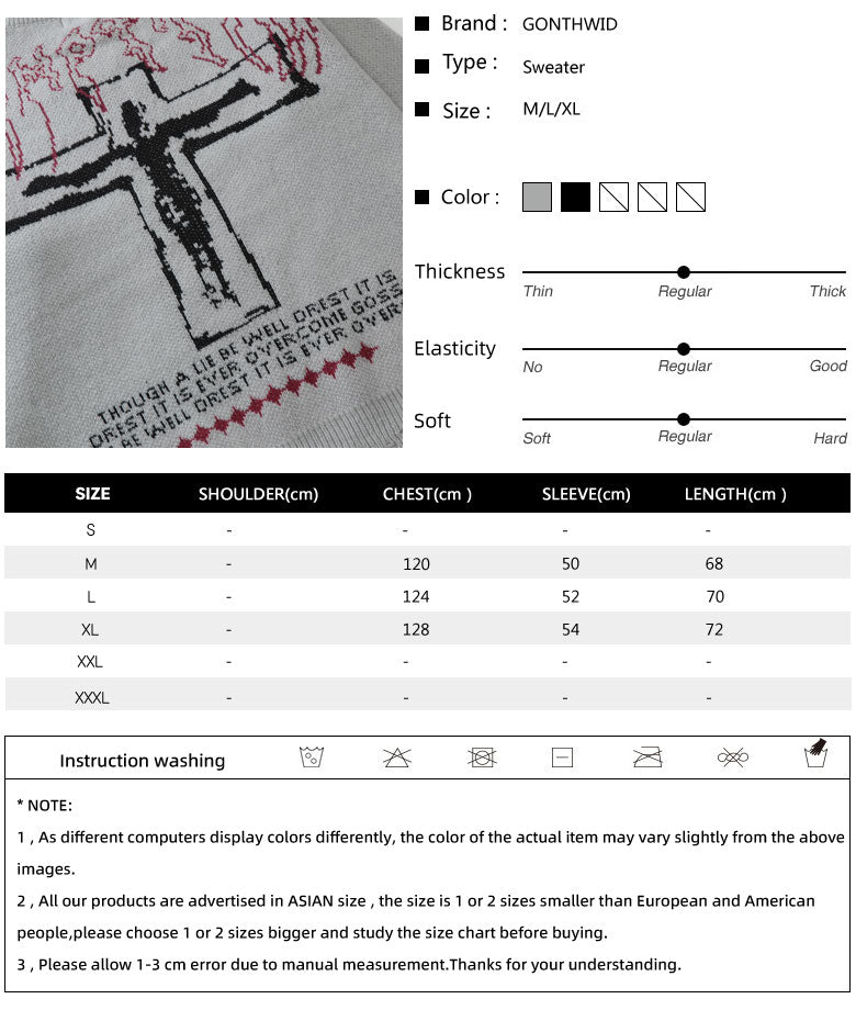 Vintage Sweater Y2K Grunge